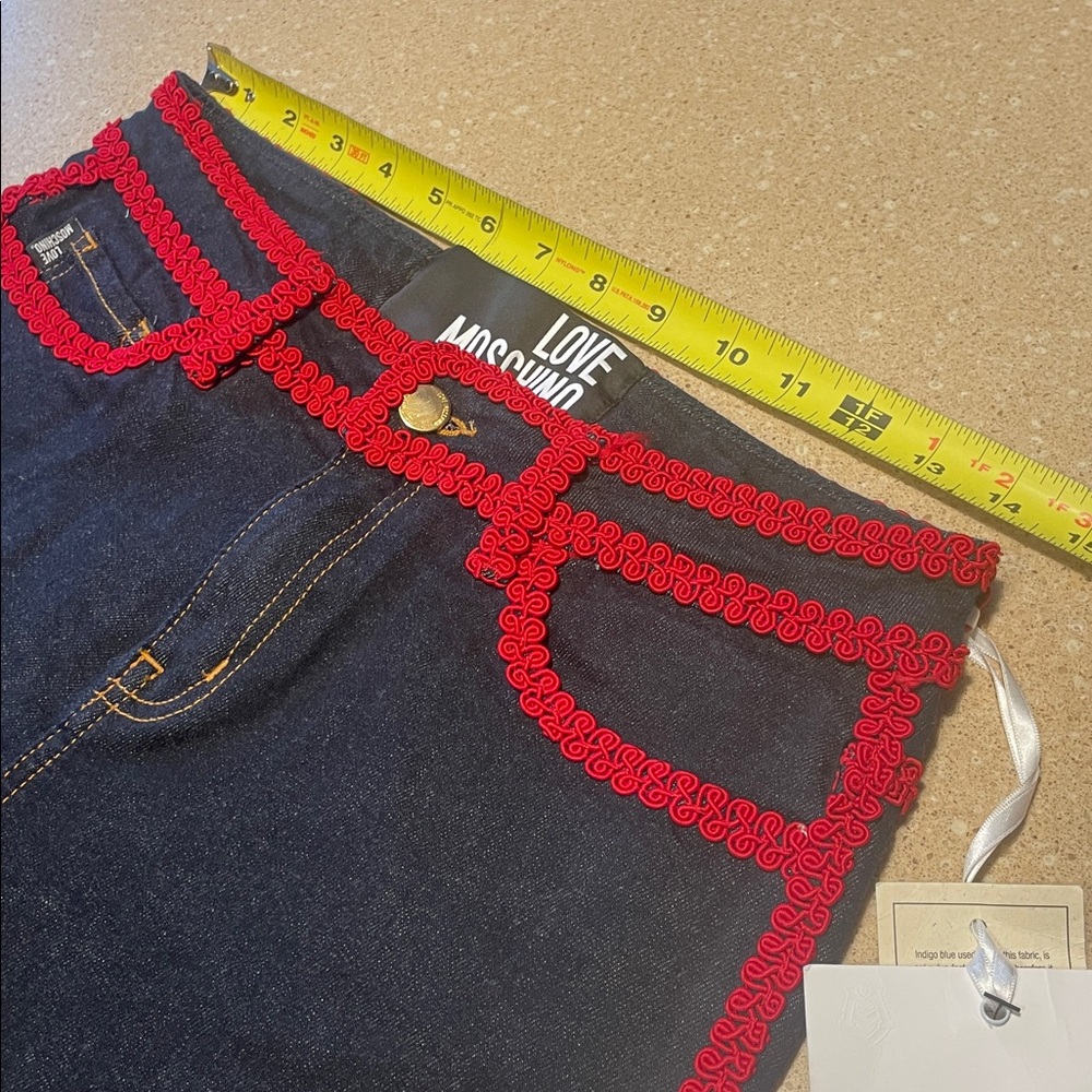 Moschino Dark Denim with Red Stitching - Picture 13 of 16